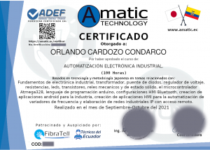 Automatización electrónica industrial